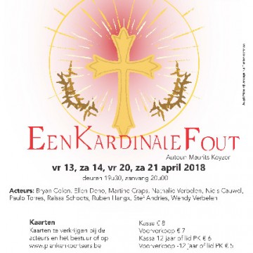 2018 Scapino Een Kardinale Fout - Toneelvereniging Plankenkoorts 